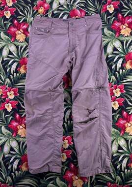 Kuhl Liberator Convertible Pants 34/30 Beige Hiking Zip Off
